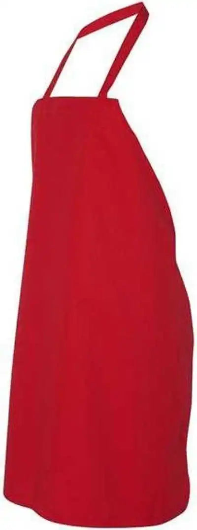 Chef Designs 1430 Bib Apron - Red - one Size Fits Most