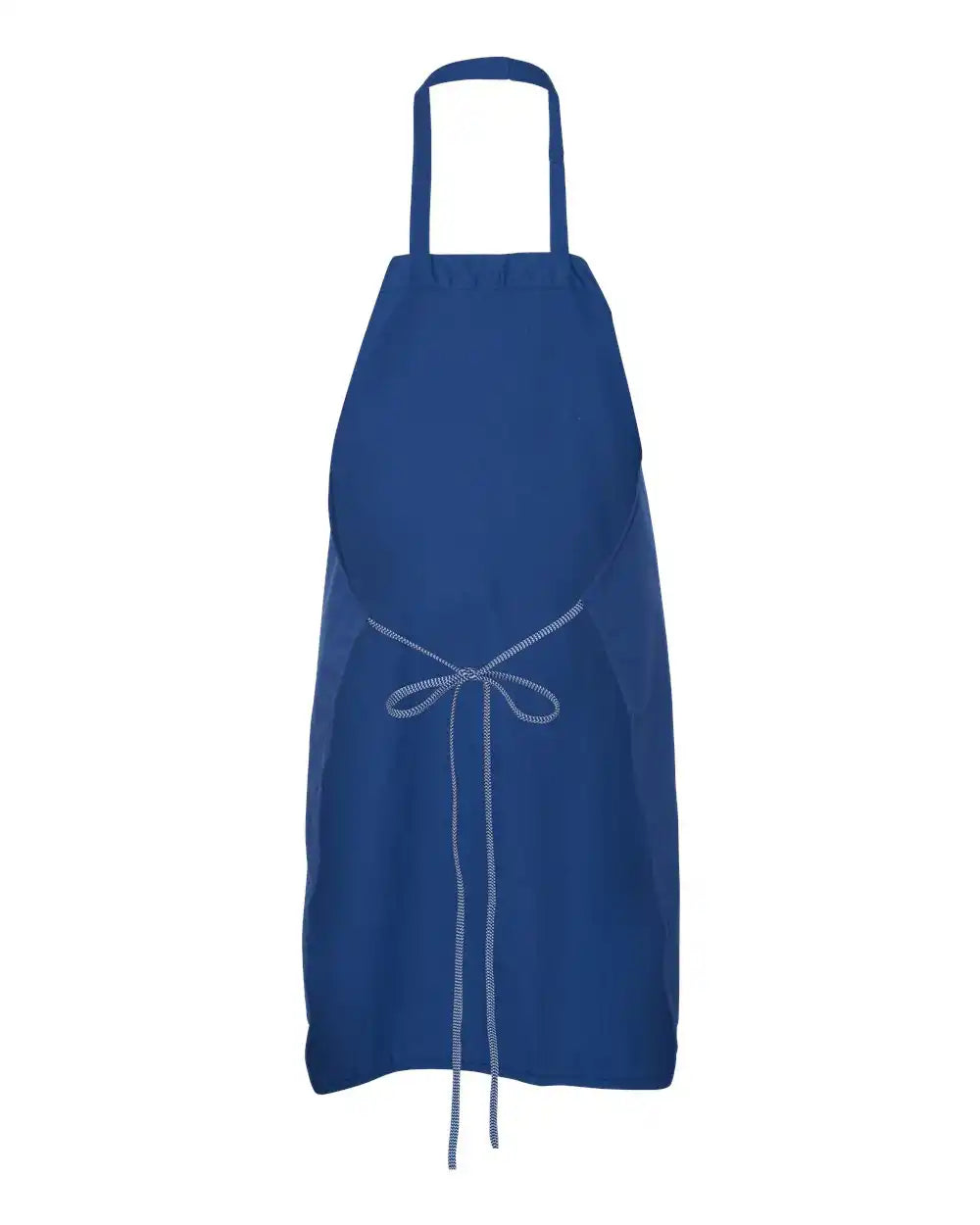 Chef Designs 1430 Bib Apron - Royal Blue - one Size Fits Most