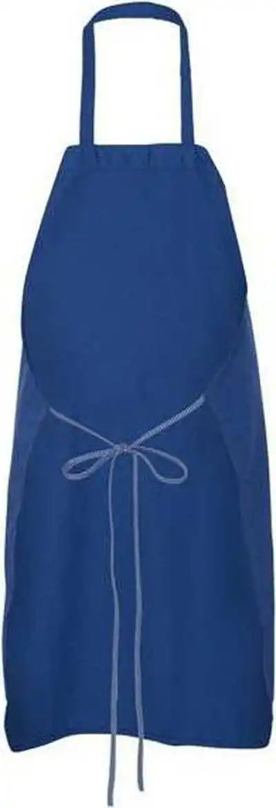 Chef Designs 1430 Bib Apron Royal Blue / one Size Fits Most