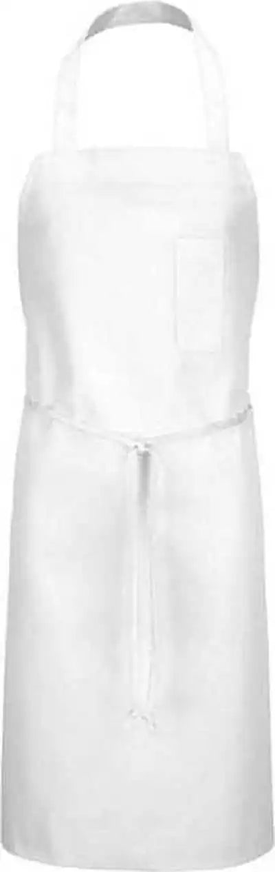 Chef Designs 1430 Bib Apron - White - one Size Fits Most