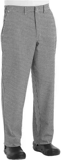 Chef Designs 2020ext Cook Pants Extended Sizes - Black White Check - 32i - Black/ - 48w
