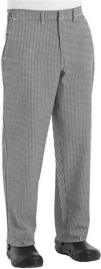 Chef Designs 2020ext Cook Pants Extended Sizes Black White Check Unhemmed