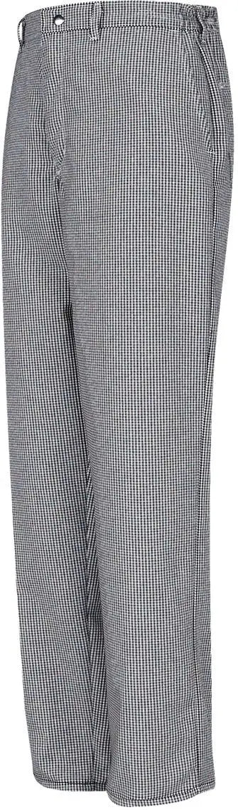 Chef Designs 2020r Cook Pants - 2020 - Black White Check - Unhemmed - Black/ - 28w