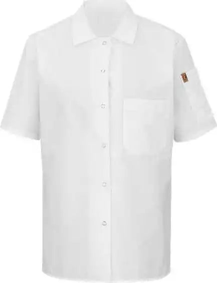 Chef Designs 501x Women’s Mimix Short Sleeve Cook Shirt with Oilblok - White