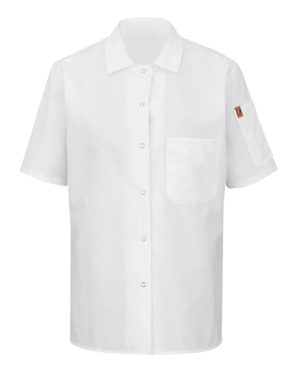 Chef Designs 501x Women’s Mimixâ„¢ Short Sleeve Cook Shirt with Oilblok - White