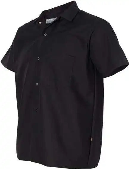 Chef Designs 5020 Poplin Cook Shirt with Gripper Closures - Black
