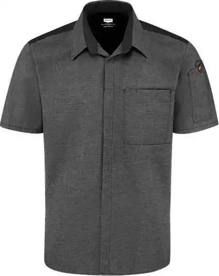 Chef Designs 502m Poplin Airflow Cook Shirt with Oilblok - Charcoal Black