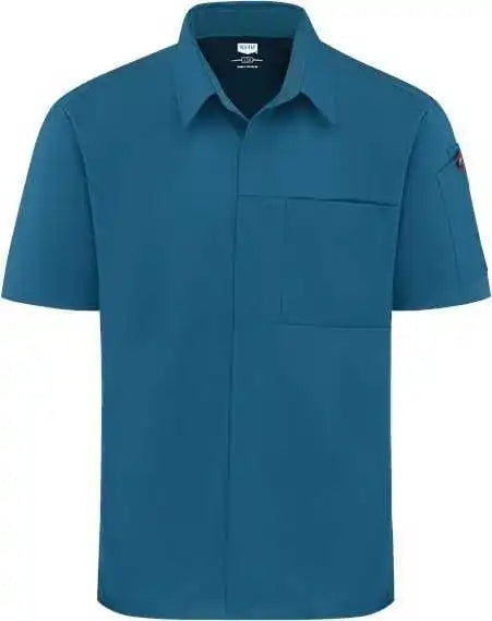 Chef Designs 502m Poplin Airflow Cook Shirt with Oilblok - Teal