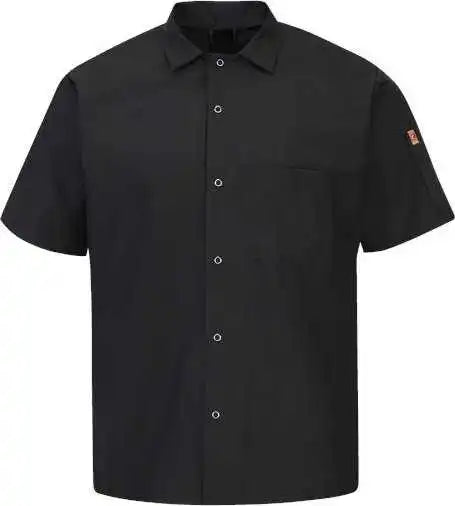 Chef Designs 502x Mimix Short Sleeve Cook Shirt with Oilblok - Black