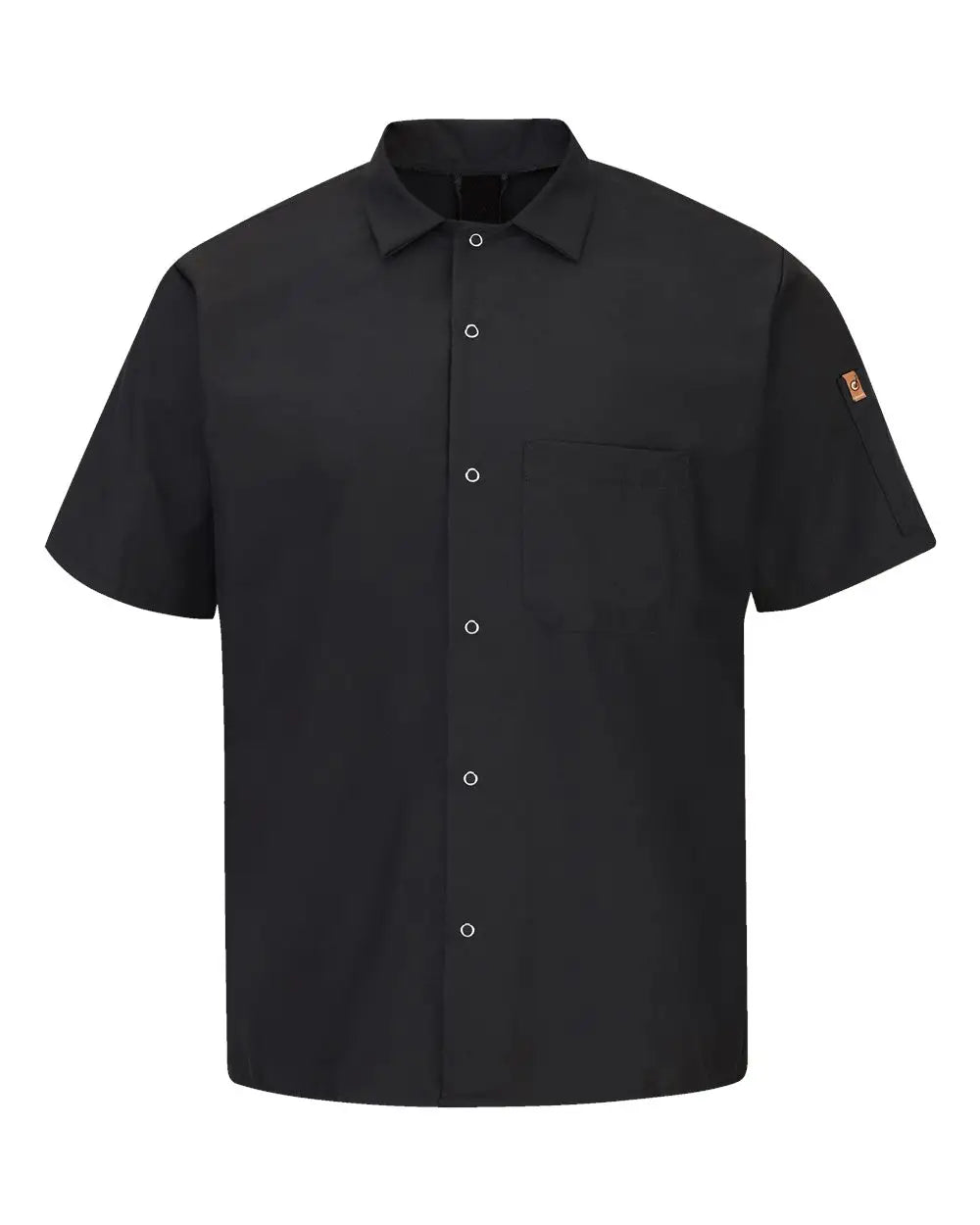 Chef Designs 502x Mimix™ Short Sleeve Cook Shirt with Oilblok - Black - s