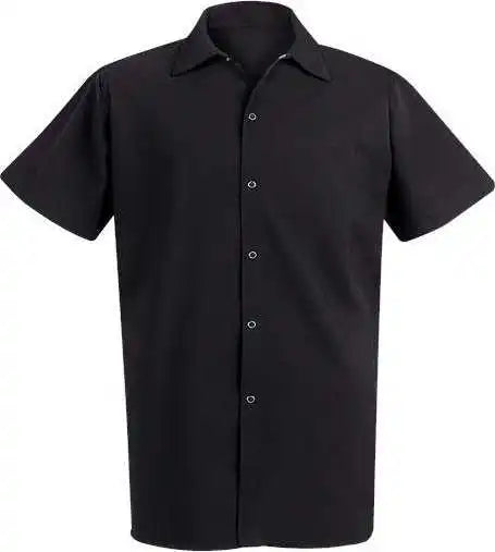 Chef Designs 5035 100% Spun Polyester Cook Shirt Black