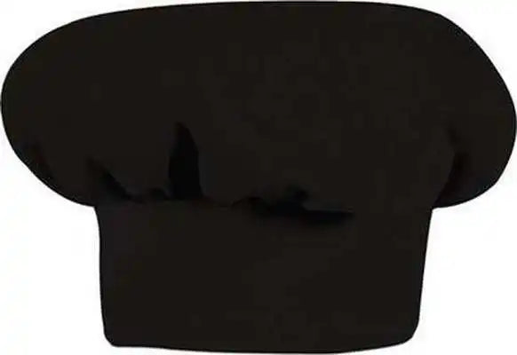 Chef Designs Hp60 Hat - Solid Black - one Size Fits Most