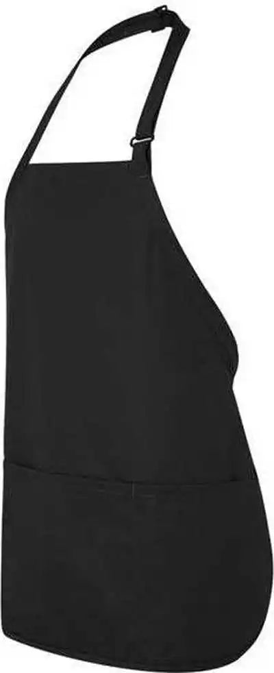 Chef Designs Tt32 Short Premium Bib Apron - Black - one Size Fits Most