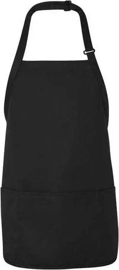 Chef Designs Tt32 Short Premium Bib Apron - Black - one Size Fits Most