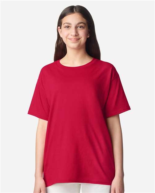 Cherry Red Light Cotton Youth T-Shirt - 3000B