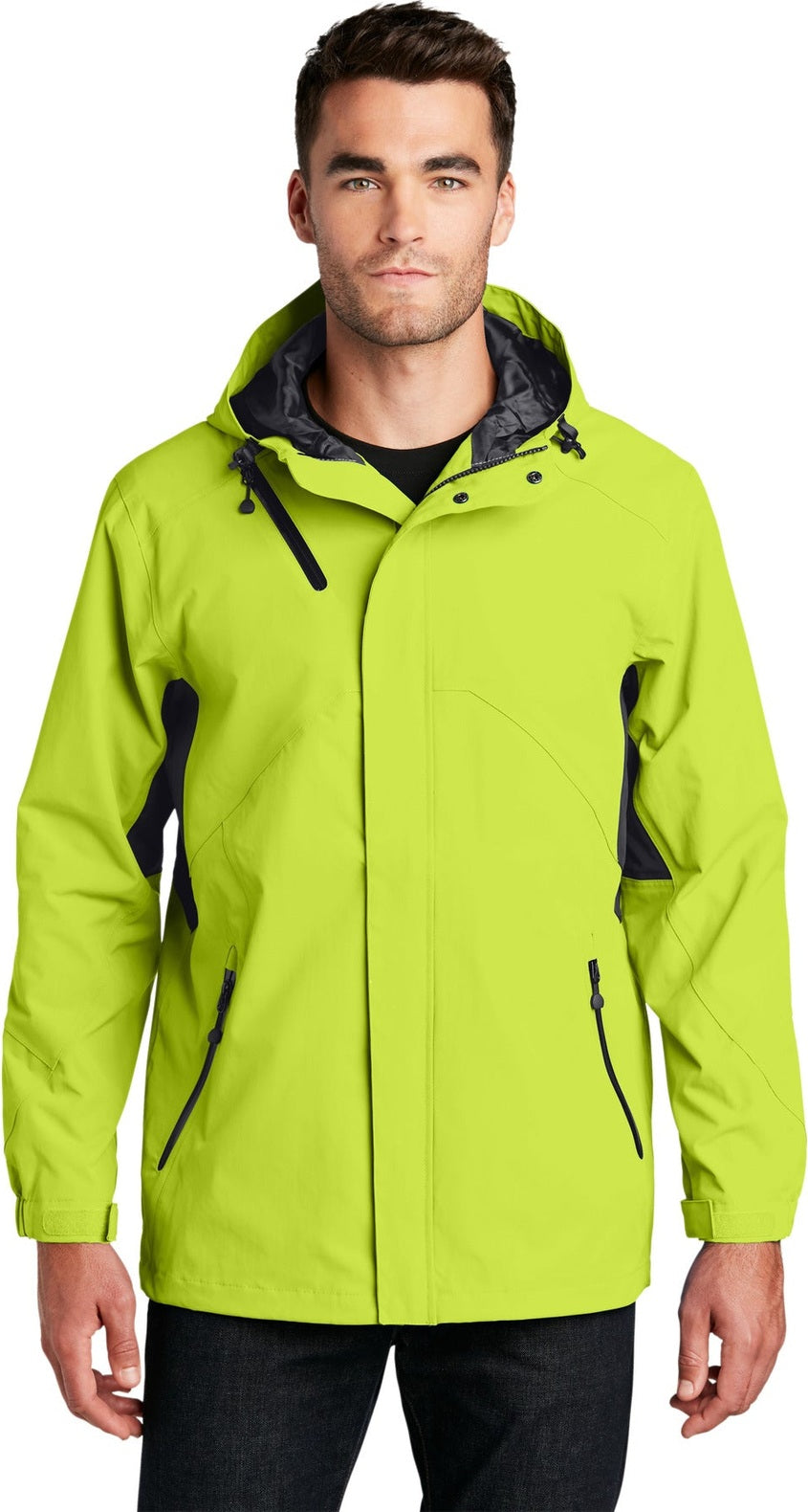 Chg Grn/Mag Gy Port Authority Cascade Waterproof Jacket. J322