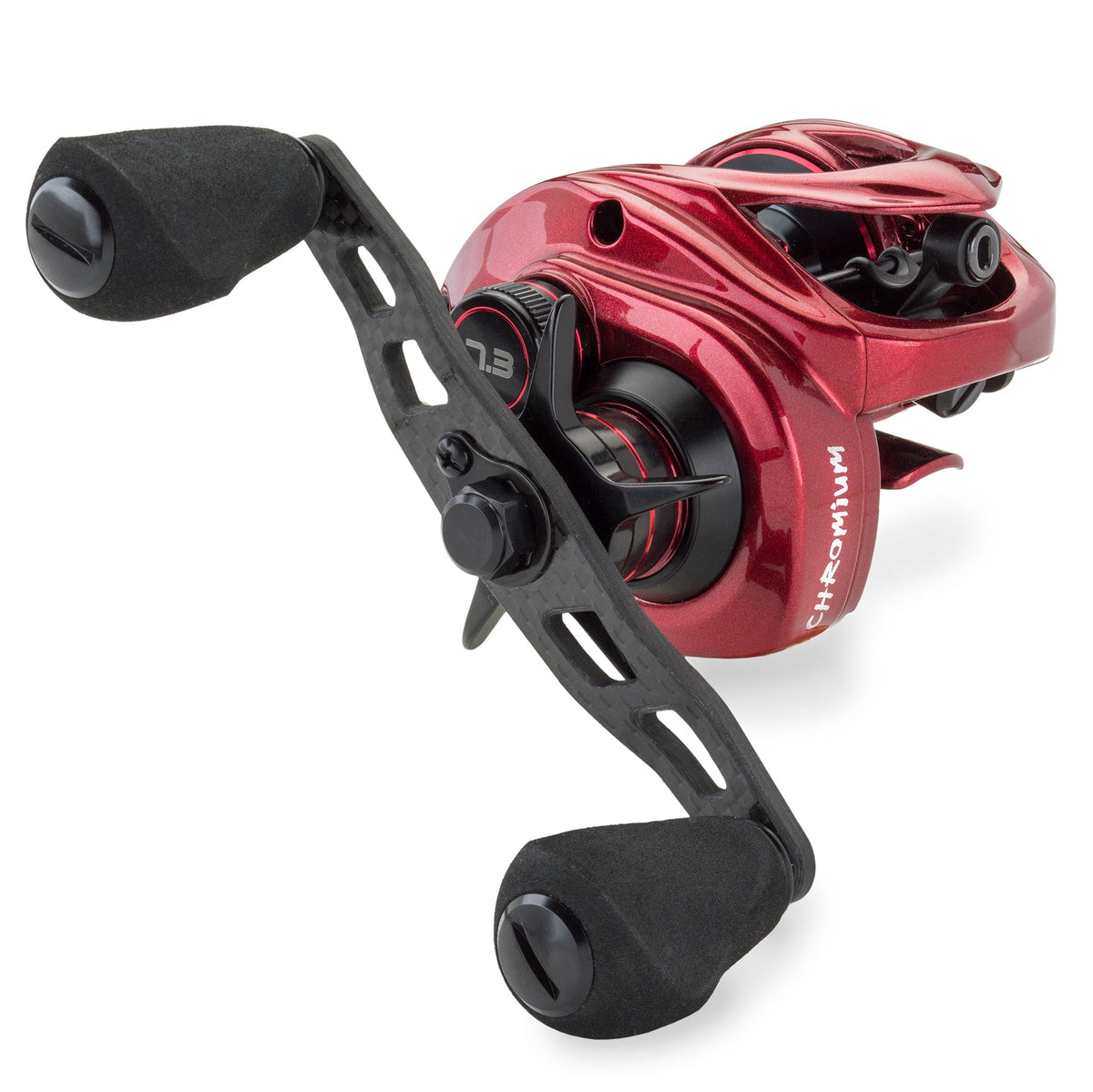 Chromium Casting Fishing Reel - Red / Left / Size: 200 | Gear: 7.3:1