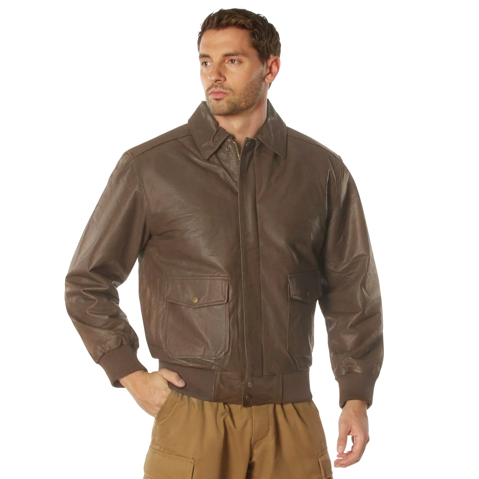 Classic A-2 Leather Flight Jacket - m