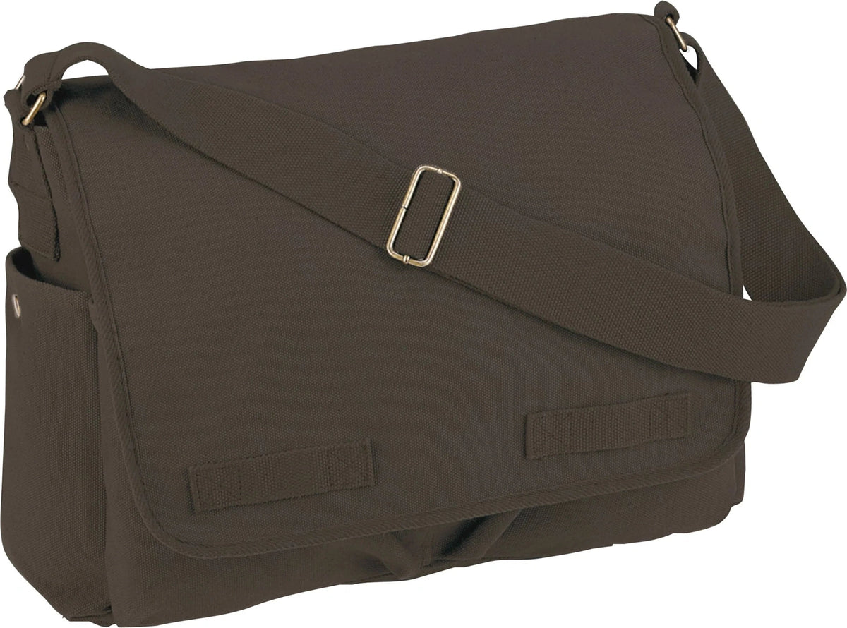 Classic Canvas Messenger Bag - Earth Brown