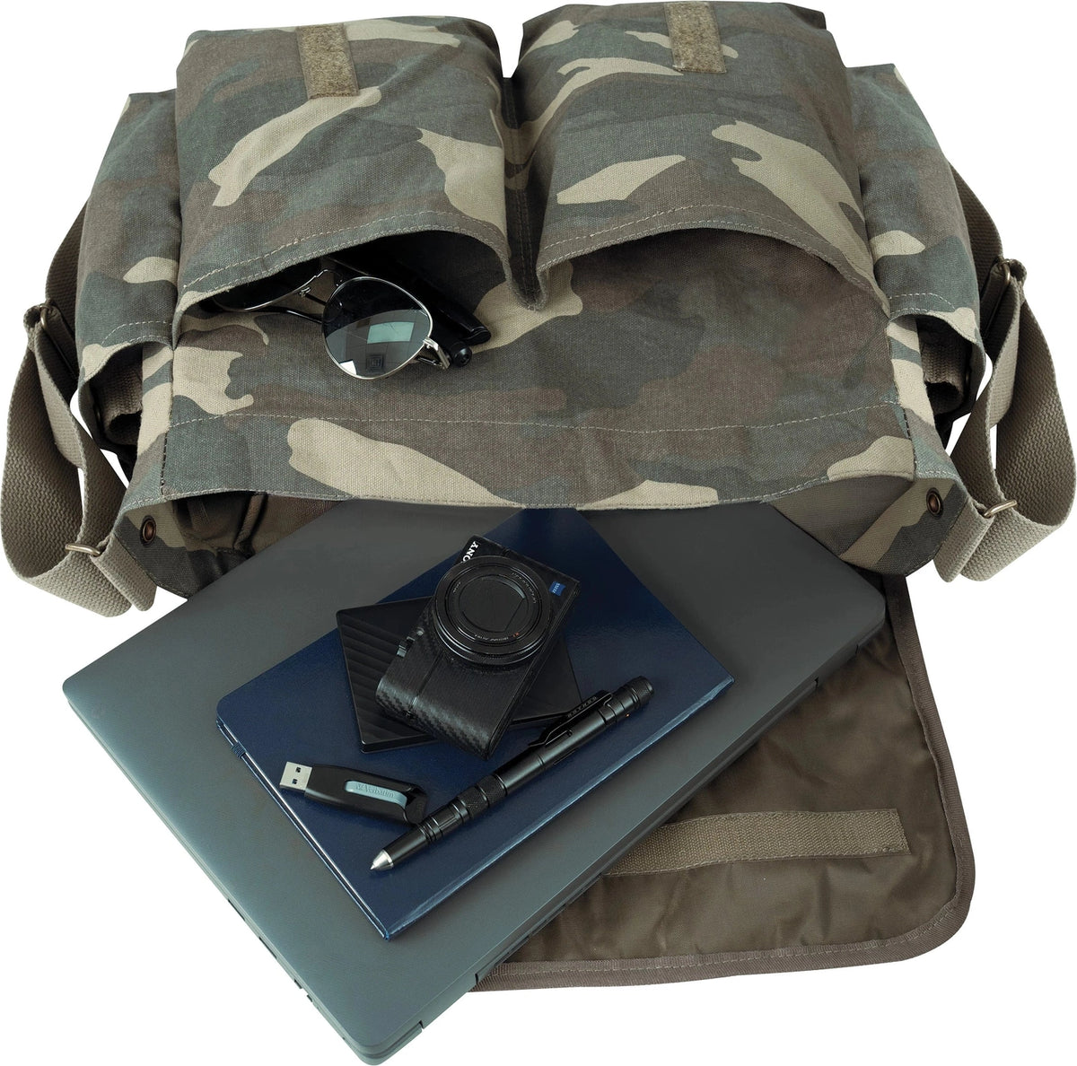 Classic Canvas Messenger Bag