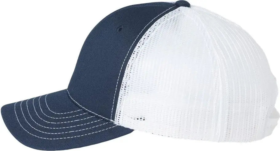 Classic Caps Usa100 Usa-made Trucker Cap - Navy White