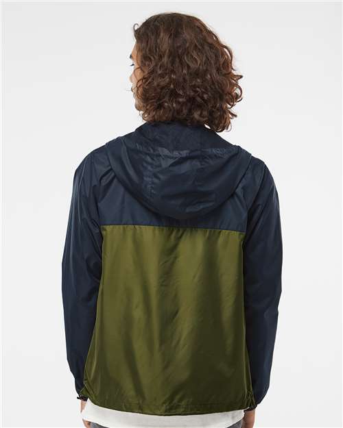 Classic Navy/ Army Lightweight Windbreaker Full-Zip Jacket - EXP54LWZ