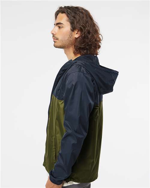 Classic Navy/ Army Lightweight Windbreaker Full-Zip Jacket - EXP54LWZ