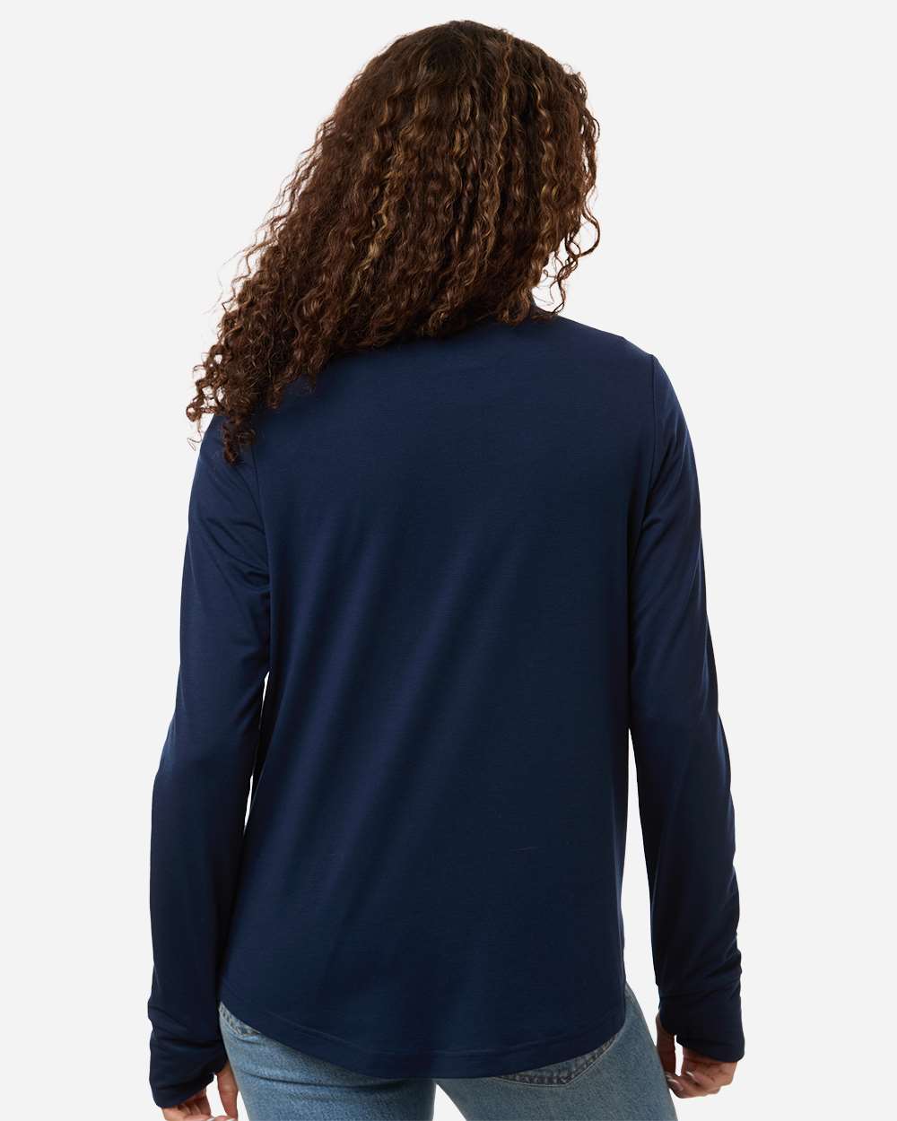 Classic Navy/ Carbon Women's Jaq Stretch Performance Quarter-Zip - NE405W