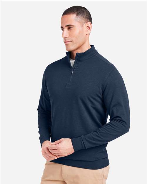 Classic Navy Cloud French Terry Quarter-Zip Pullover - TM616