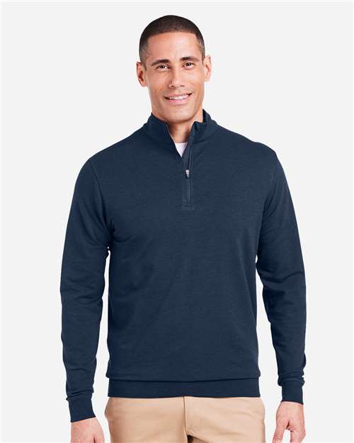 Classic Navy Cloud French Terry Quarter-Zip Pullover - TM616