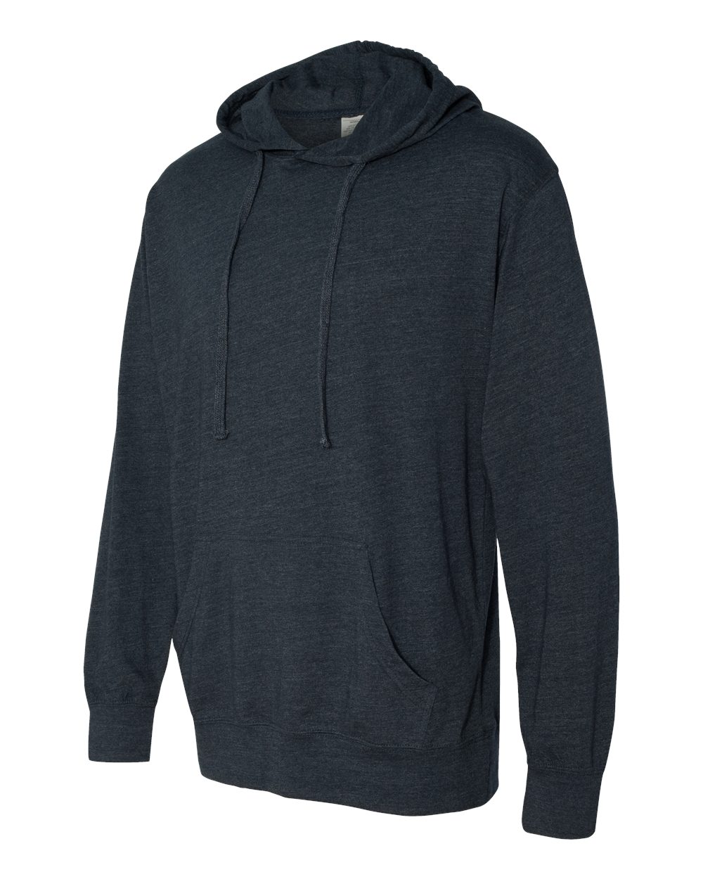 Classic Navy Heather Lightweight Hooded Pullover T-Shirt - SS150J