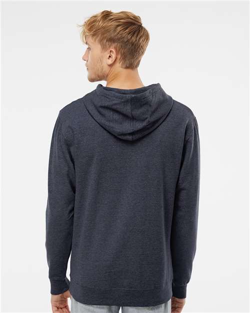 Classic Navy Heather Midweight Hooded Sweatshirt - SS4500