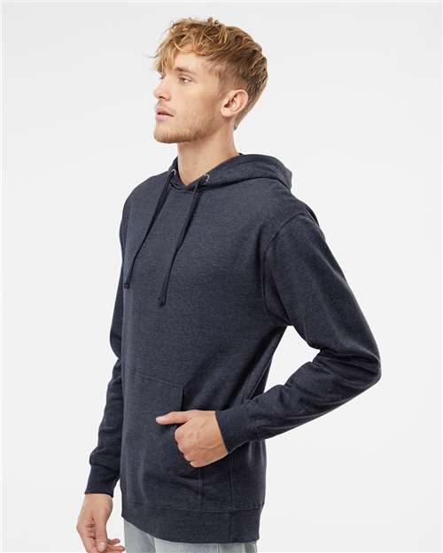 Classic Navy Heather Midweight Hooded Sweatshirt - SS4500