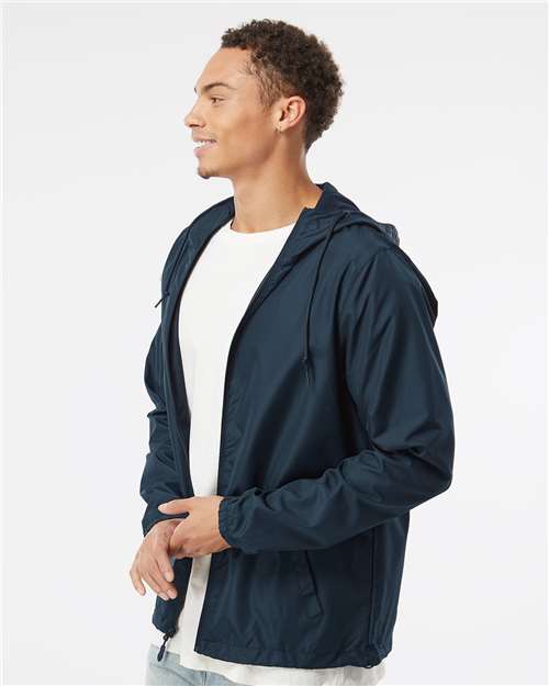 Classic Navy Lightweight Windbreaker Full-Zip Jacket - EXP54LWZ