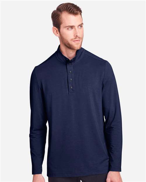 Classic Navy Men's JAQ Snap-Up Stretch Performance Pullover - NE400