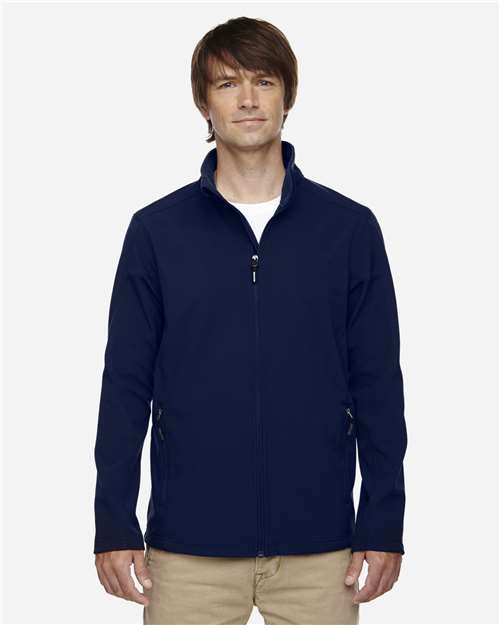 Classic Navy Men&#39;s Tall Cruise Two-Layer Fleece Bonded Soft Shell Jacket - 88184T