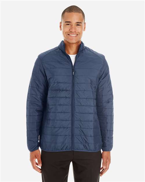 Front View of Classic Navy Men's Tall Prevail Packable Puffer - CE700T