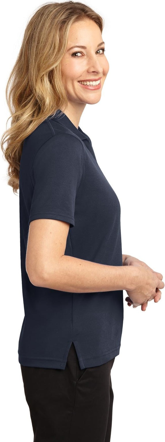 Classic Navy Port Authority Women's Rapid Dry Polo. L455