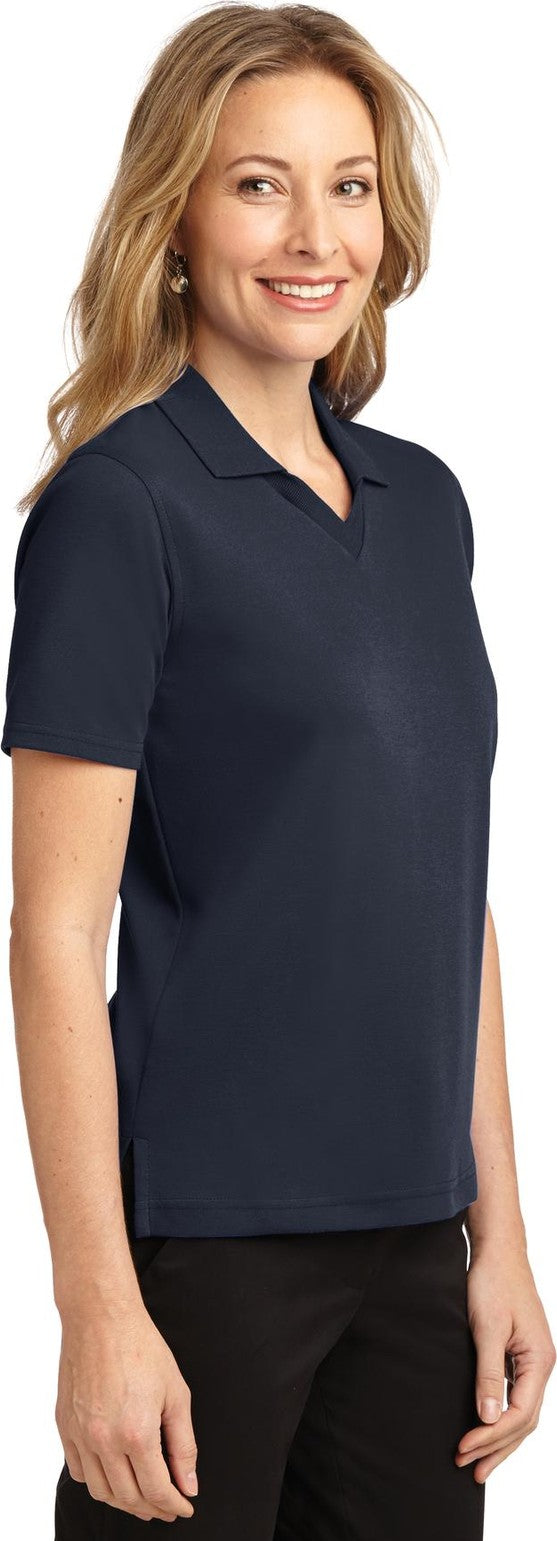 Classic Navy Port Authority Women's Rapid Dry Polo. L455
