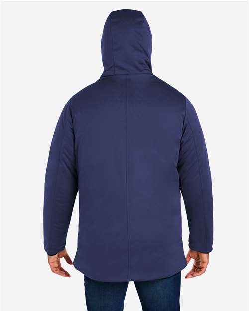 Left View of Classic Navy Unisex Techno Lite Flat-Fill Insulated Jacket - CE715