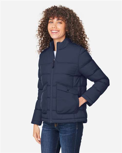 Classic Navy Women&#39;s Inspire Puffer Jacket - CE720W