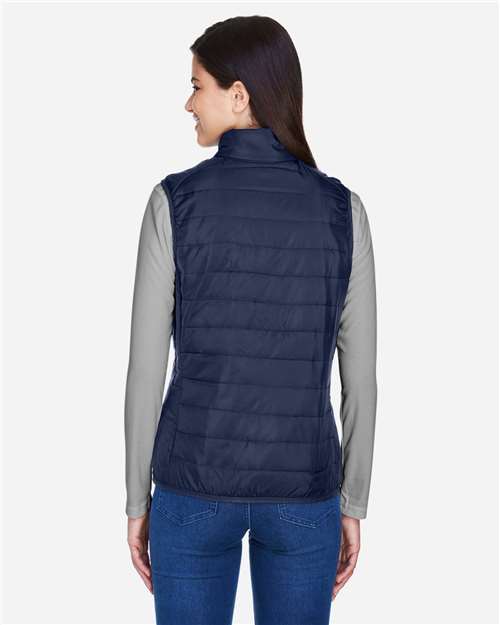 Classic Navy Women&#39;s Prevail Packable Puffer Vest - CE702W