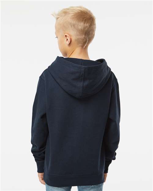 Classic Navy Youth Midweight Hooded Sweatshirt - SS4001Y