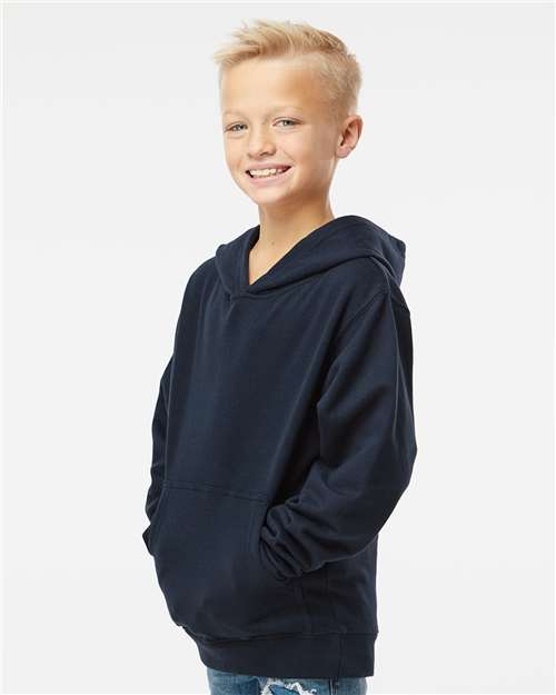Classic Navy Youth Midweight Hooded Sweatshirt - SS4001Y