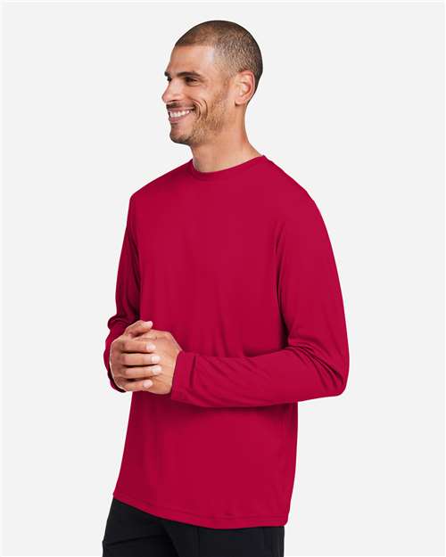 Classic Red Unisex Capital Long Sleeve Performance T-Shirt - CE10L