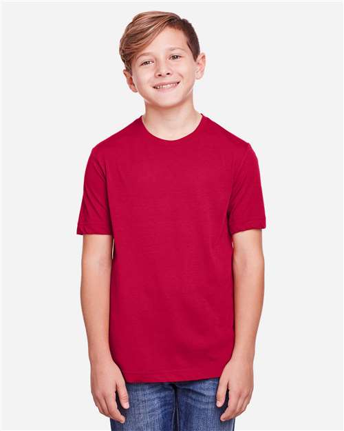 Classic Red Youth Fusion ChromaSoft™ Performance T-Shirt - CE111Y