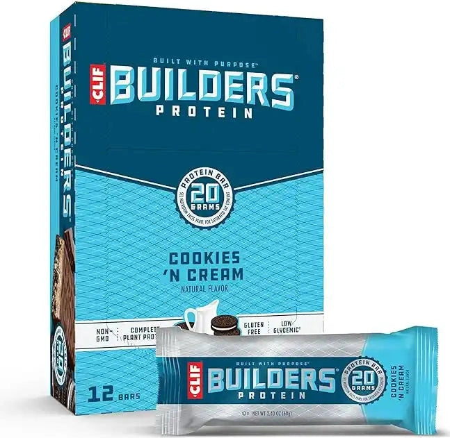 Clif Bar Builders (12/case) - Cookies ?N Cream