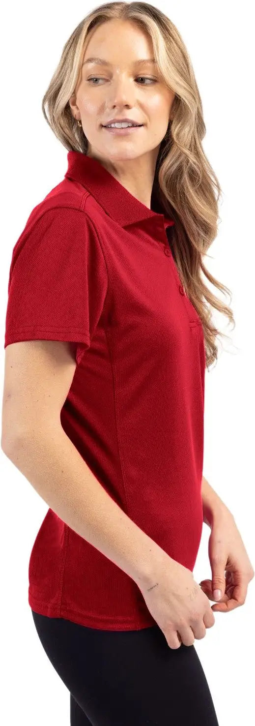Clique Lqk00021 Ice Pique Womens Tech Polo - Cardinal Red