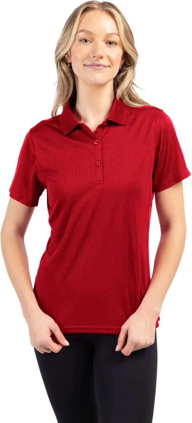Clique Lqk00021 Ice Pique Womens Tech Polo - Cardinal Red - Ladies Xs