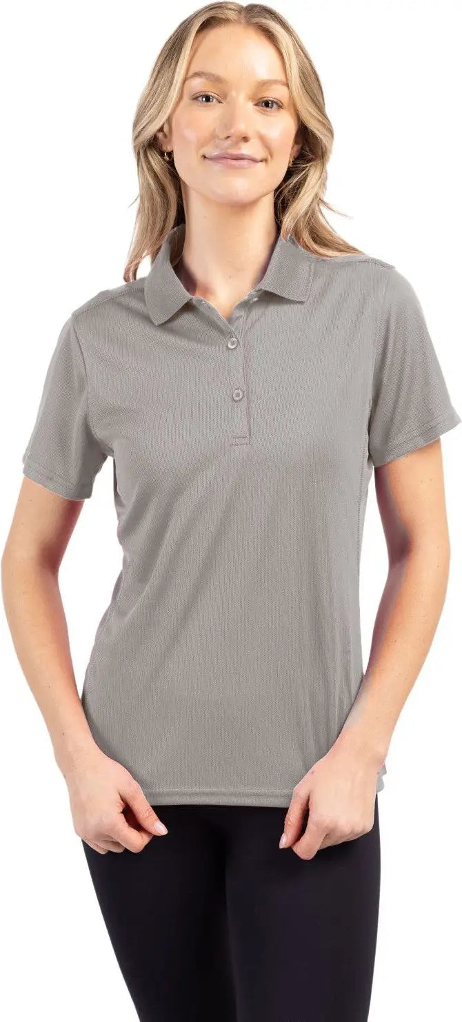 Clique Lqk00021 Ice Pique Womens Tech Polo - Silver - Ladies Xs